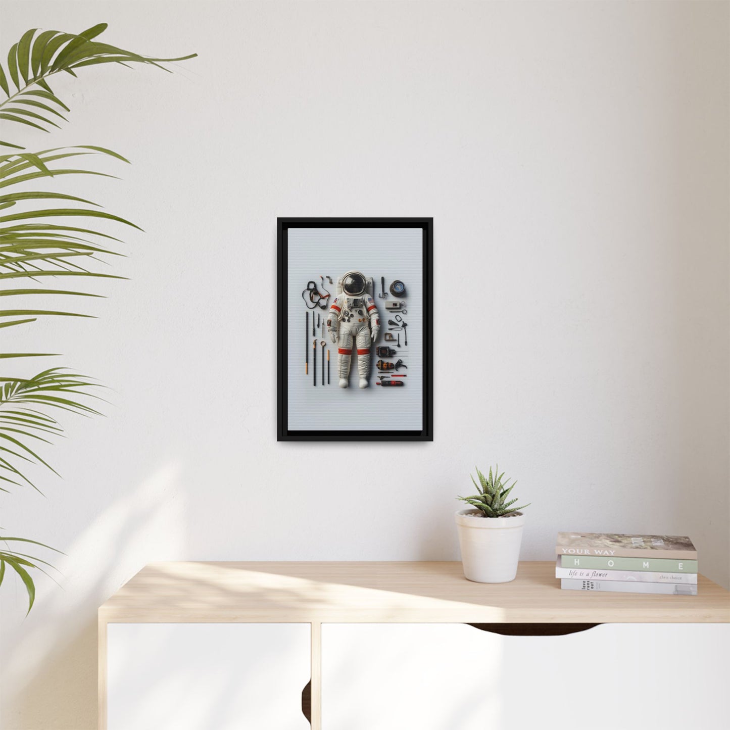 Astronaut Apollo Framed Canvas