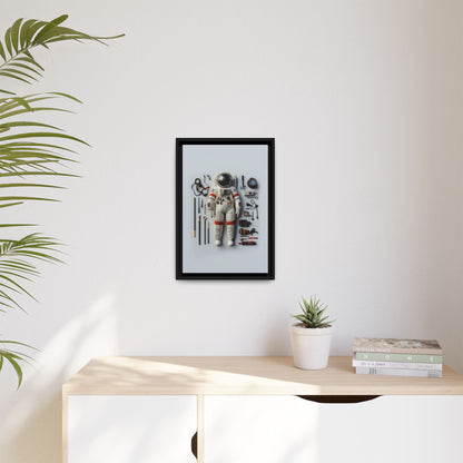 Astronaut Apollo Framed Canvas