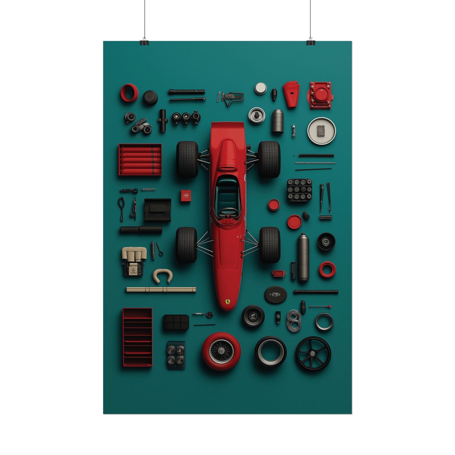 F1 Classic Van Rolled Poster