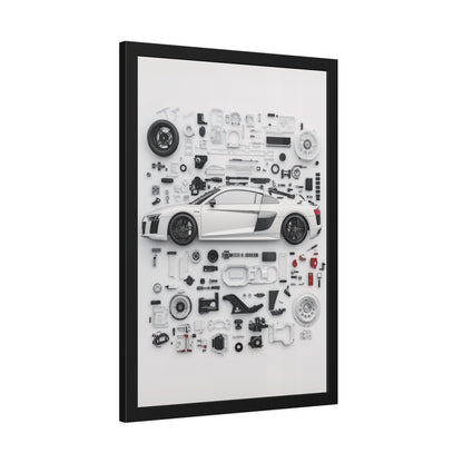 Audi R8 Framed Poster US
