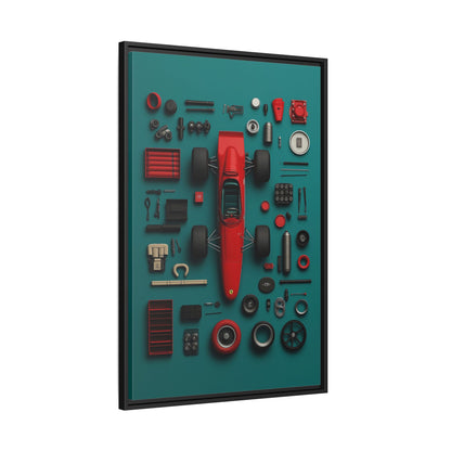F1 Classic Framed Canvas