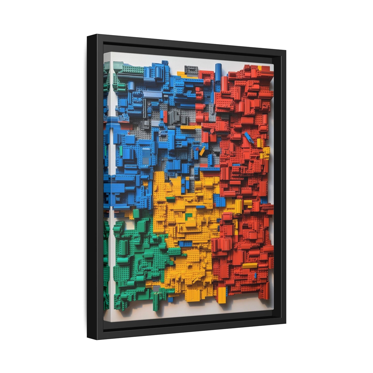 LEGO Blocks Framed Canvas