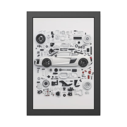 Audi R8 Framed Poster US
