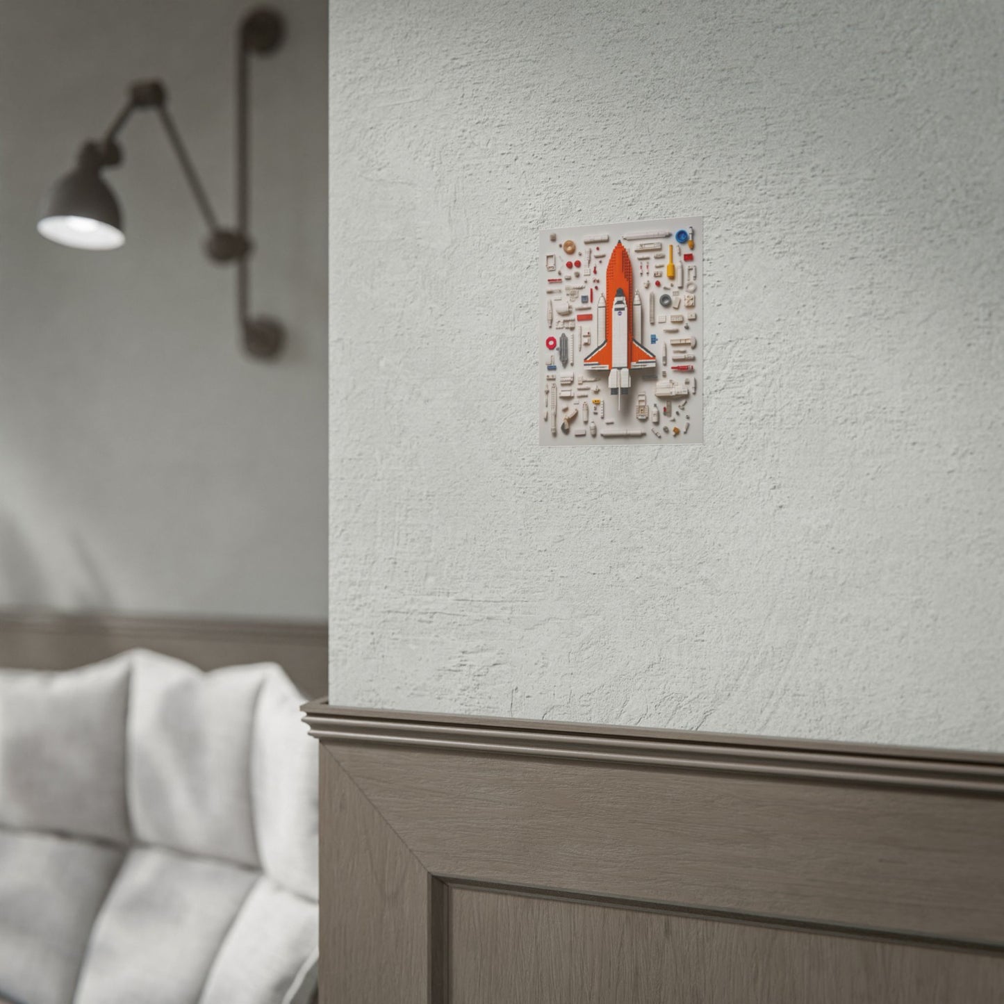 Space Shuttle LEGO Rolled Poster