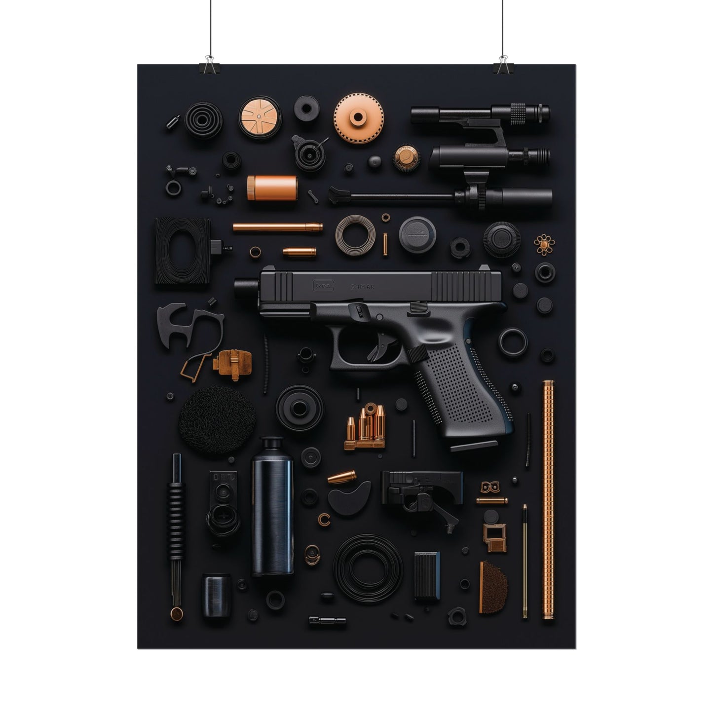 Black Gun_Art Rolled Poster