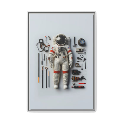 Astronaut Apollo Framed Canvas