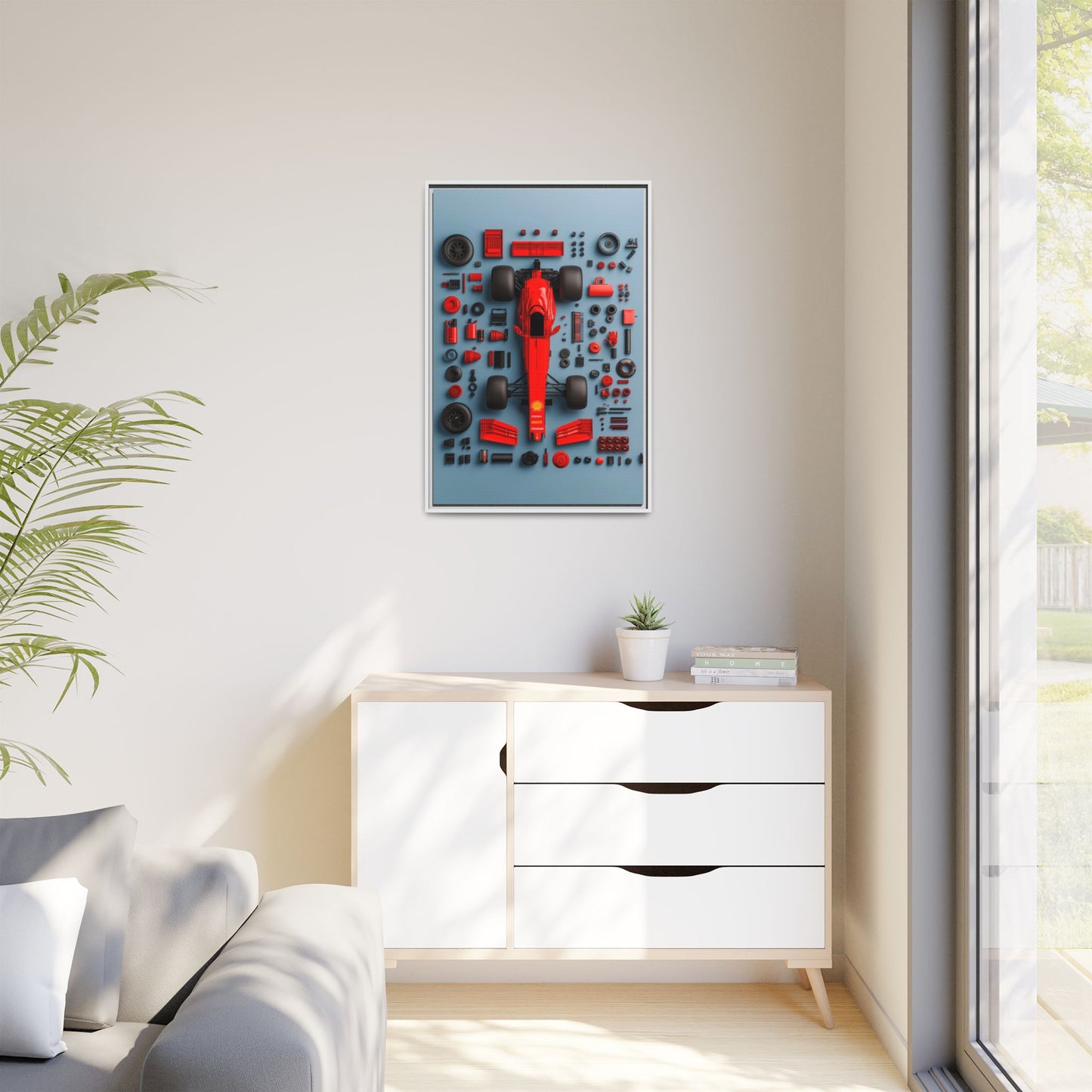 F1 Framed Canvas