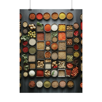 Ingredients Rolled Poster