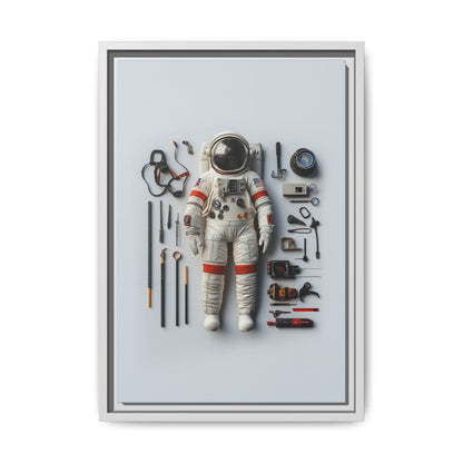 Astronaut Apollo Framed Canvas