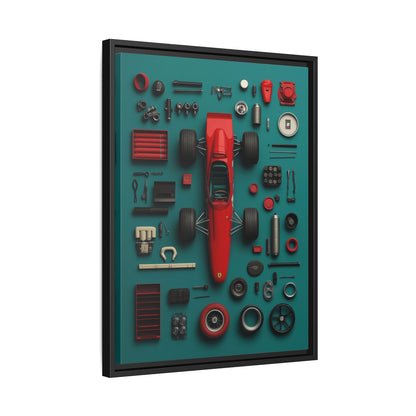 F1 Classic Framed Canvas