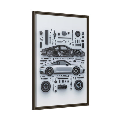 Porsche 911 992 Framed Canvas