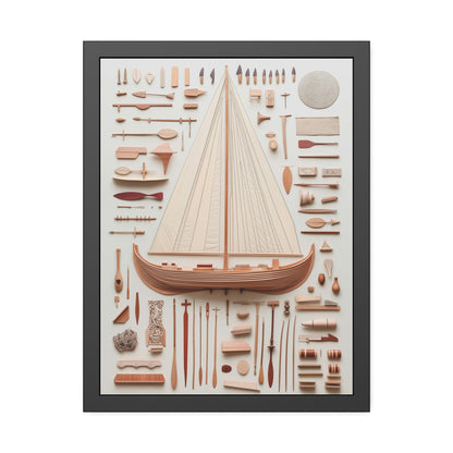 Viking Boat Framed Poster US
