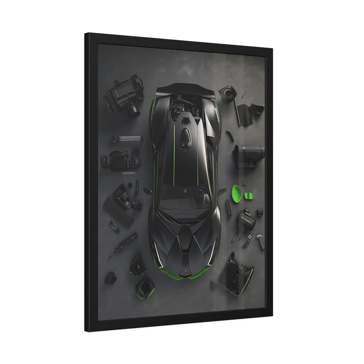 Black Lambo Framed Poster US