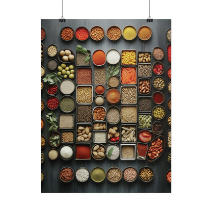 Ingredients Rolled Poster