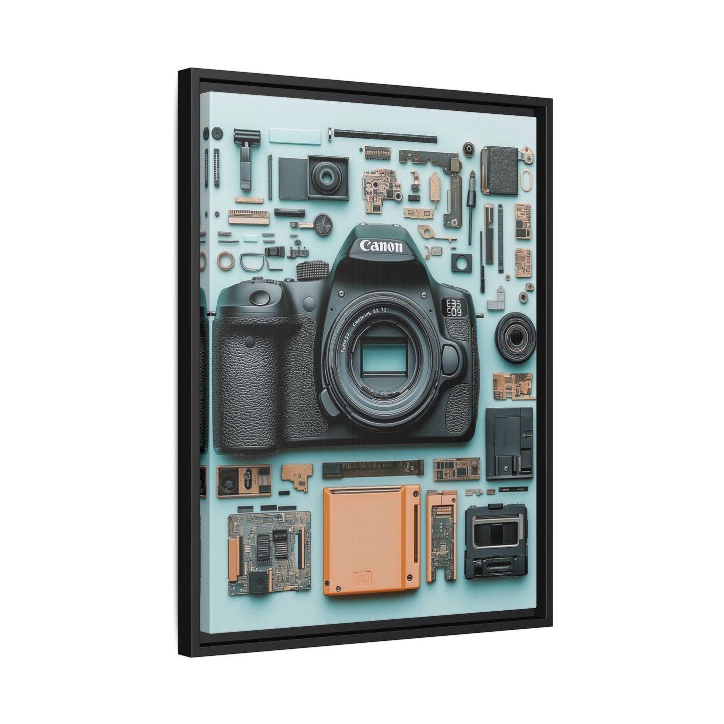 Canon Camera Framed Canvas