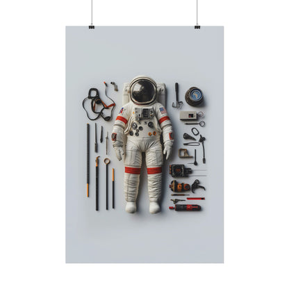 Astronaut Apollo Rolled Poster
