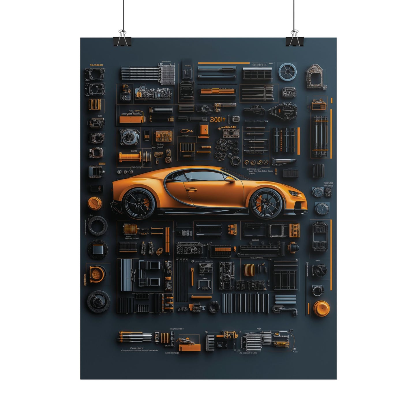 Bugatti Chiron Rolled Poster