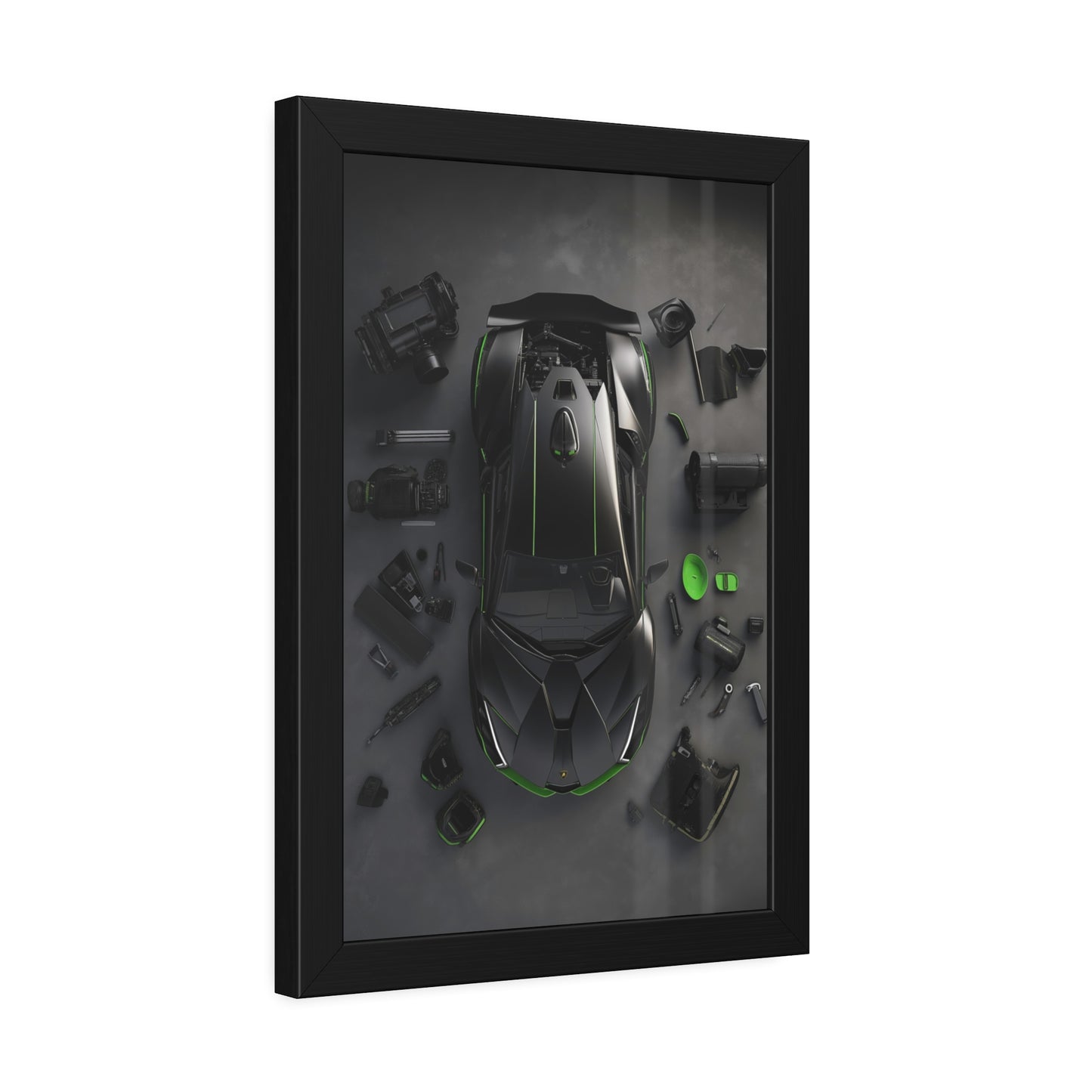 Black Lambo Framed Poster US