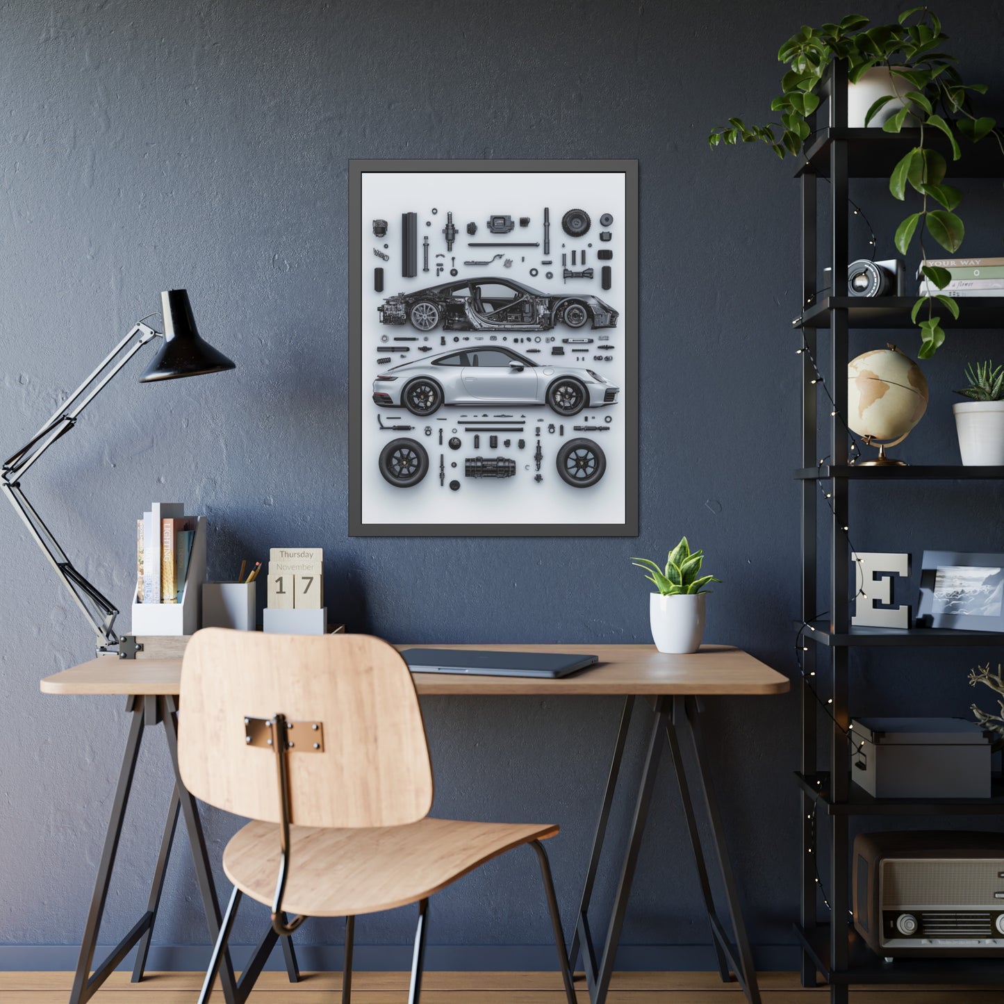 Porsche 911 992 Framed Poster US