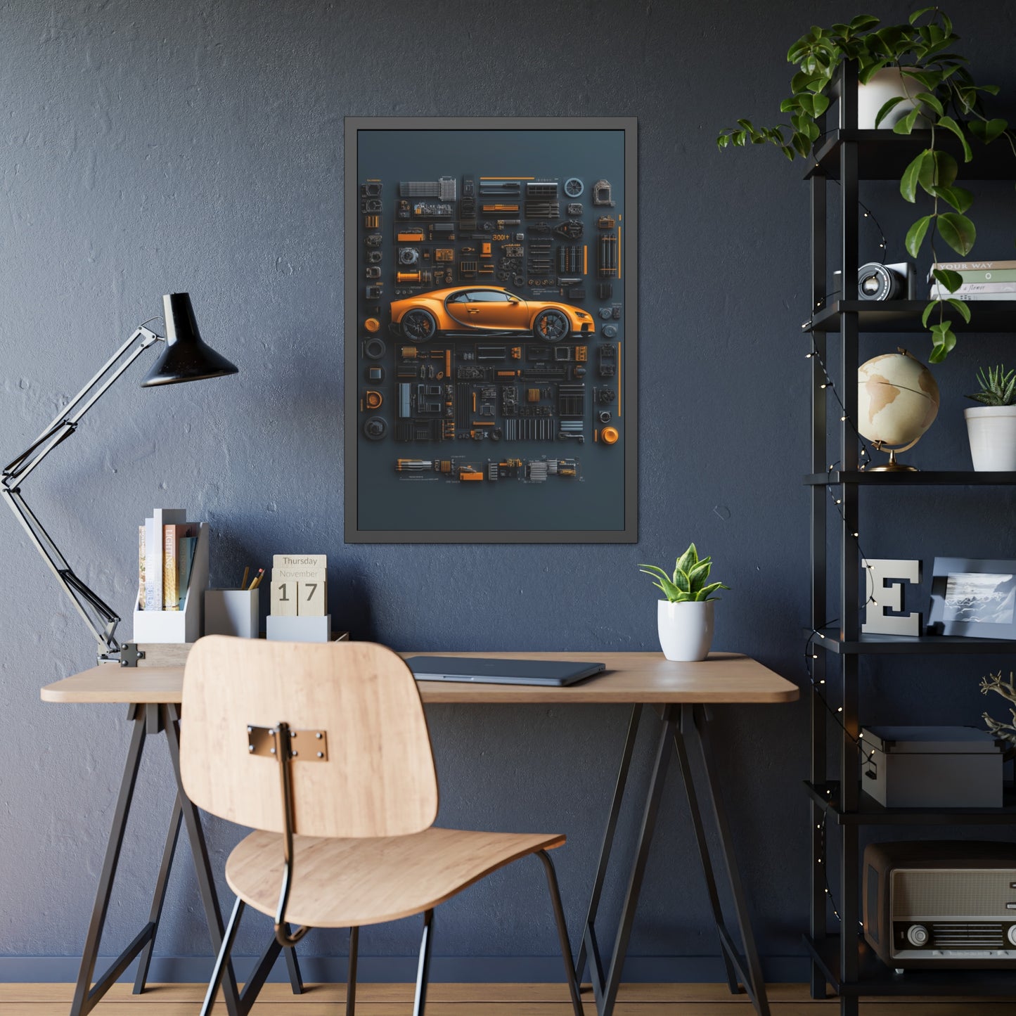 Bugatti Chiron Framed Poster US