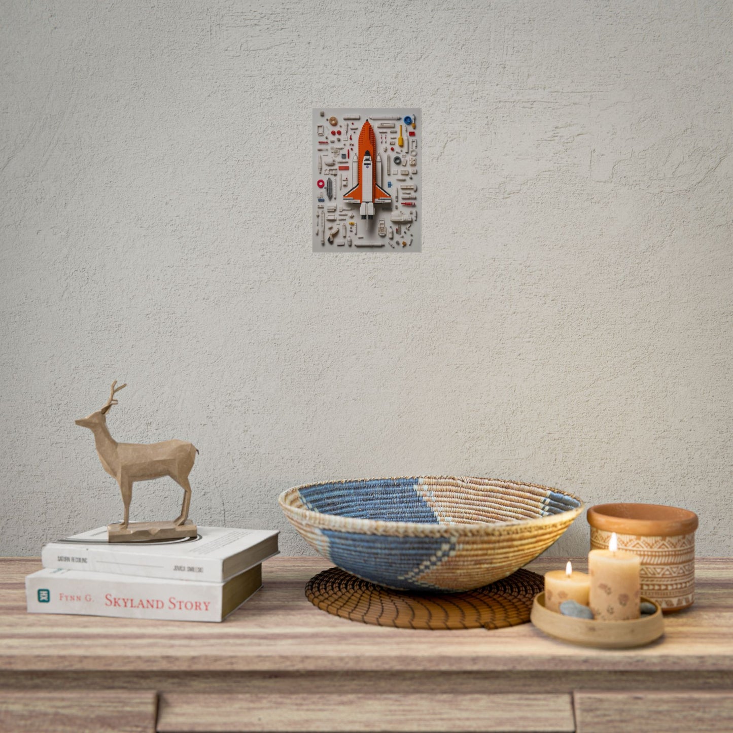 Space Shuttle LEGO Rolled Poster