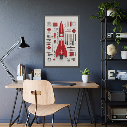 Red Rocket Framed Poster US