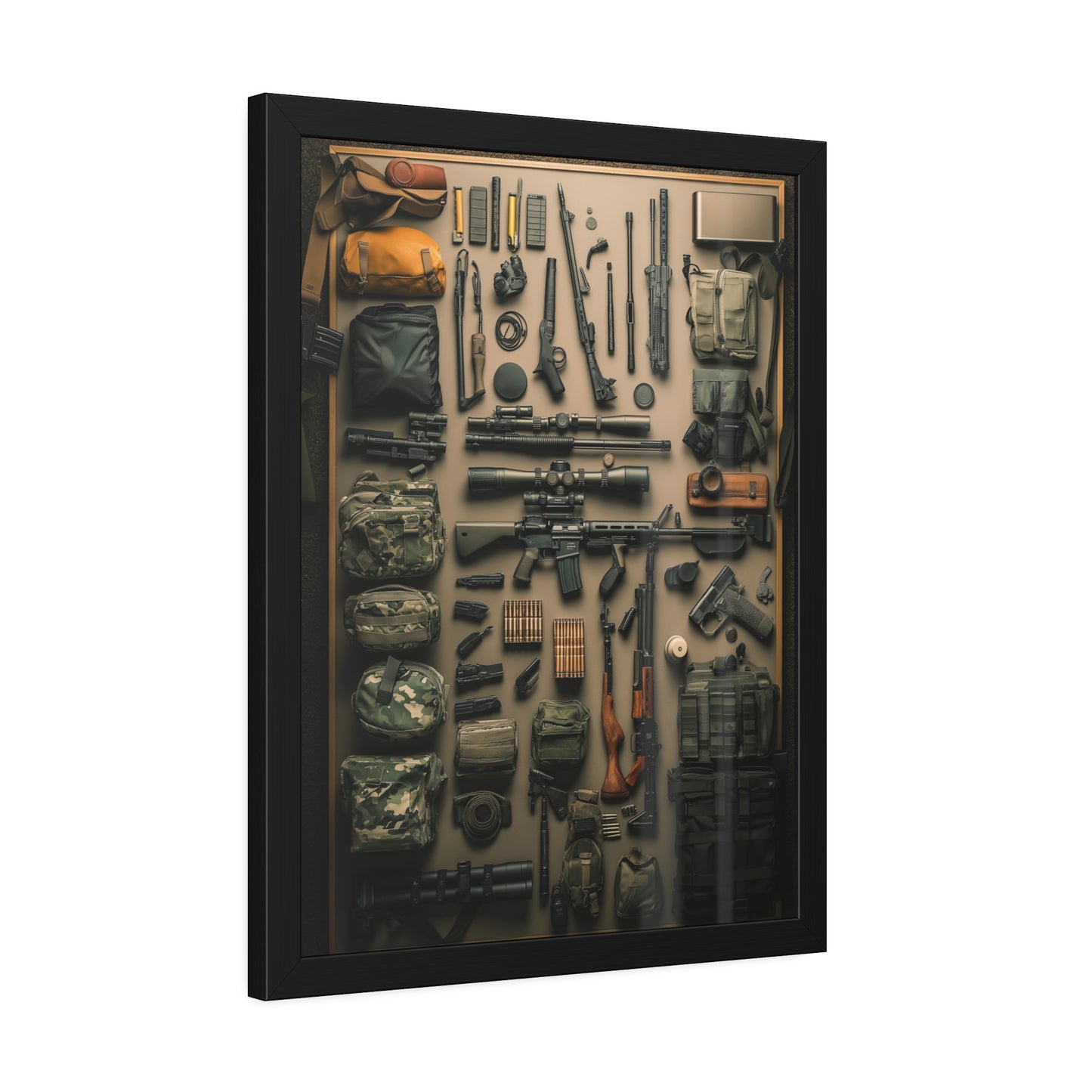 Military Arsenal Art Framed Poster US