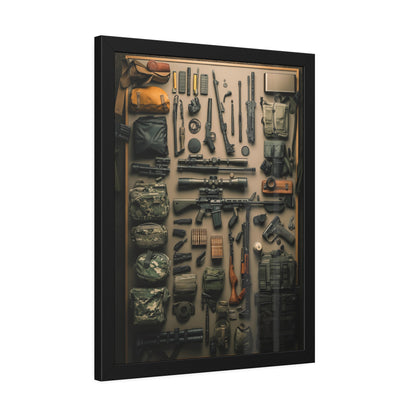 Military Arsenal Art Framed Poster US