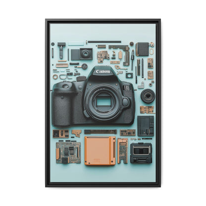 Canon Camera Framed Canvas