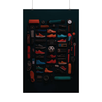Football Cleats Rolled Poster