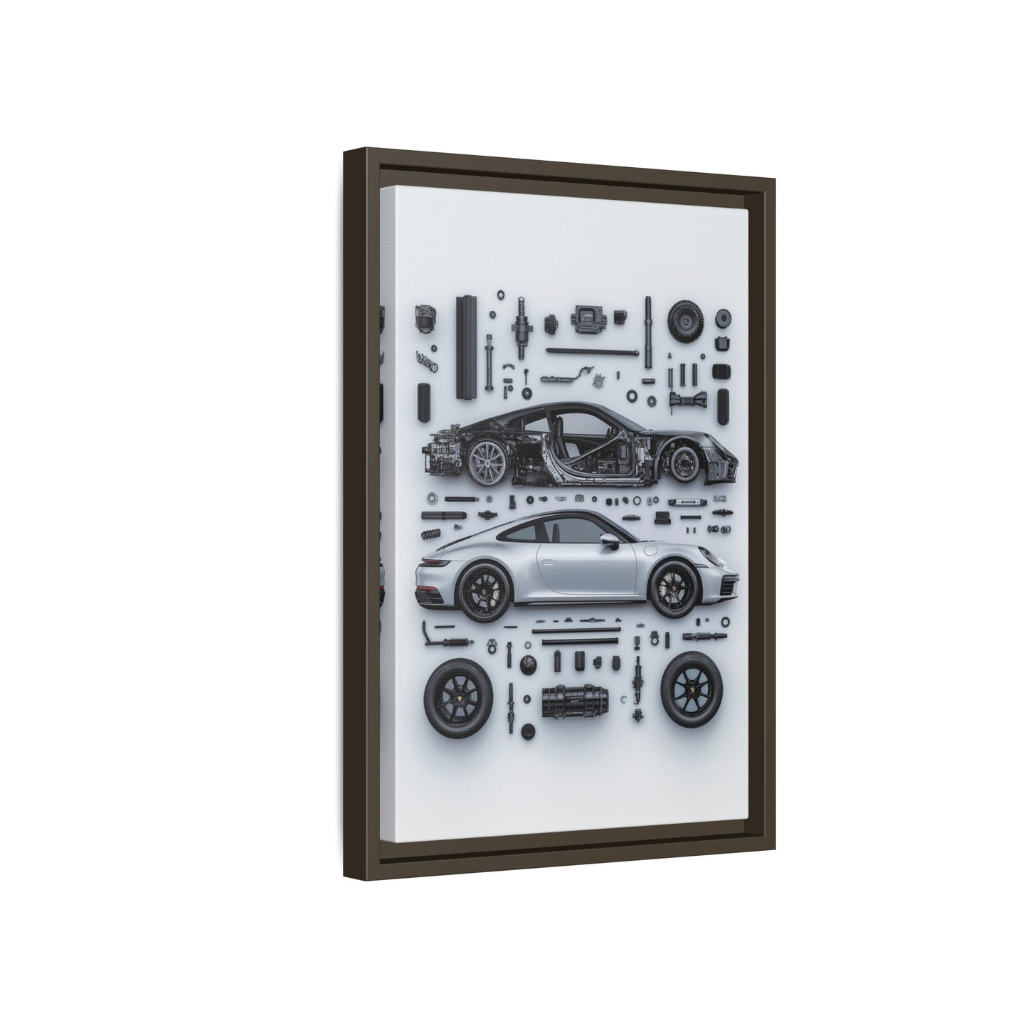 Porsche 911 992 Framed Canvas