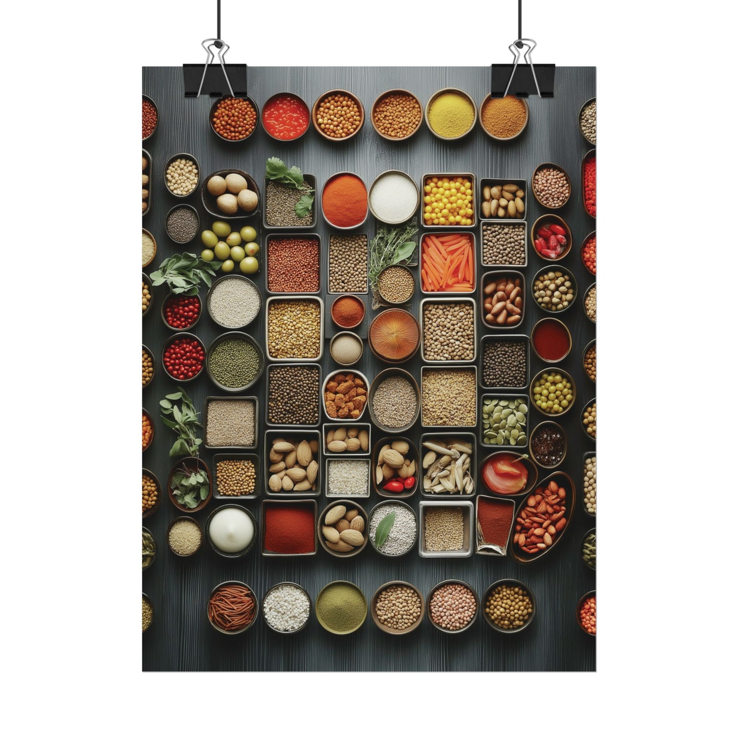 Ingredients Rolled Poster