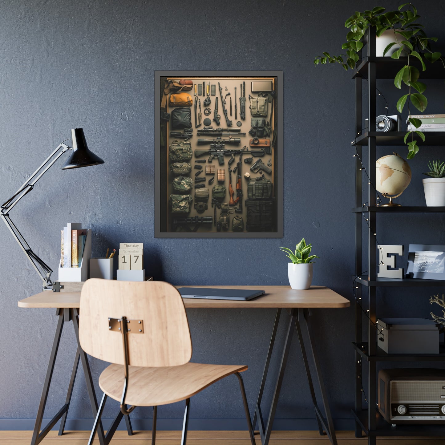 Military Arsenal Art Framed Poster US