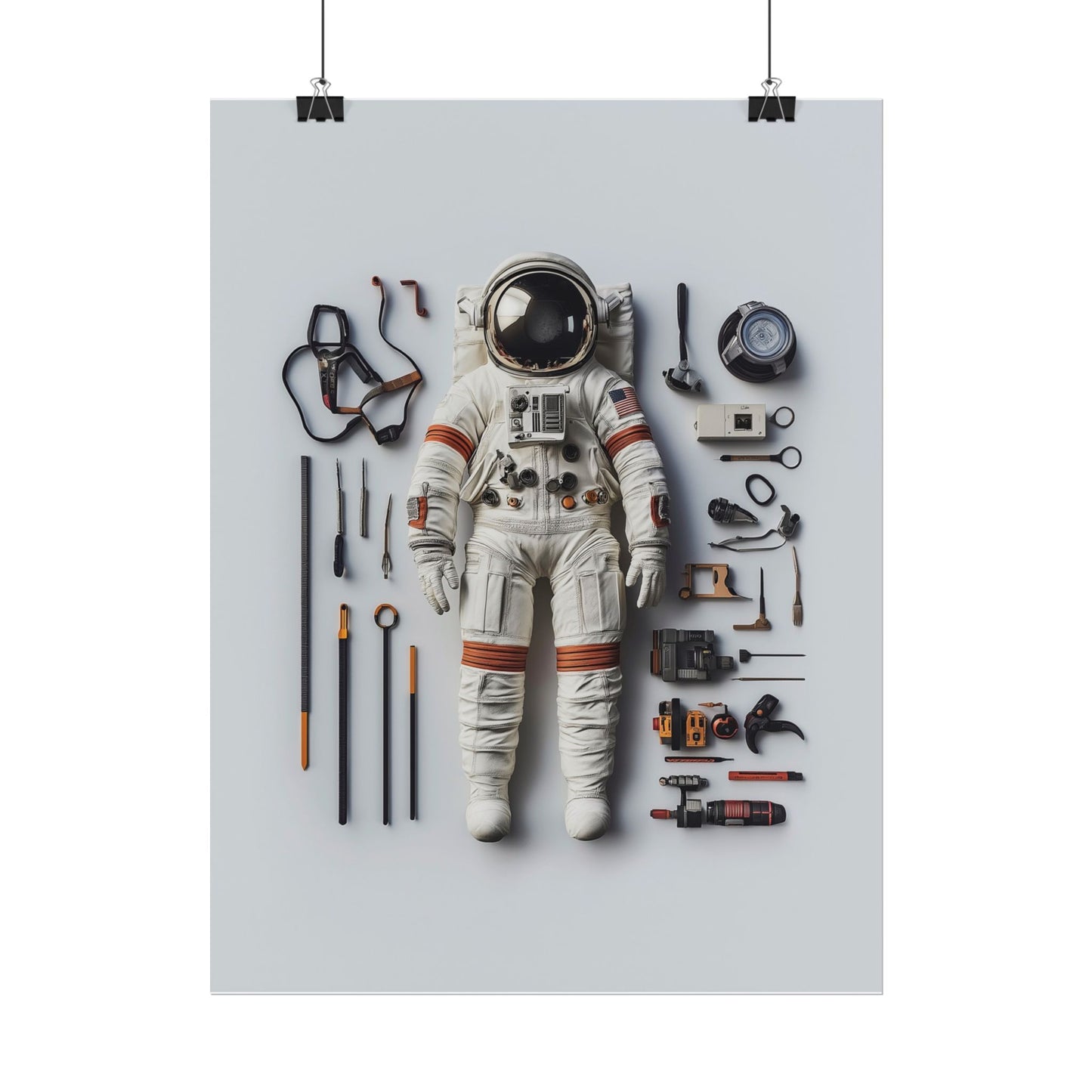 Astronaut Apollo Rolled Poster