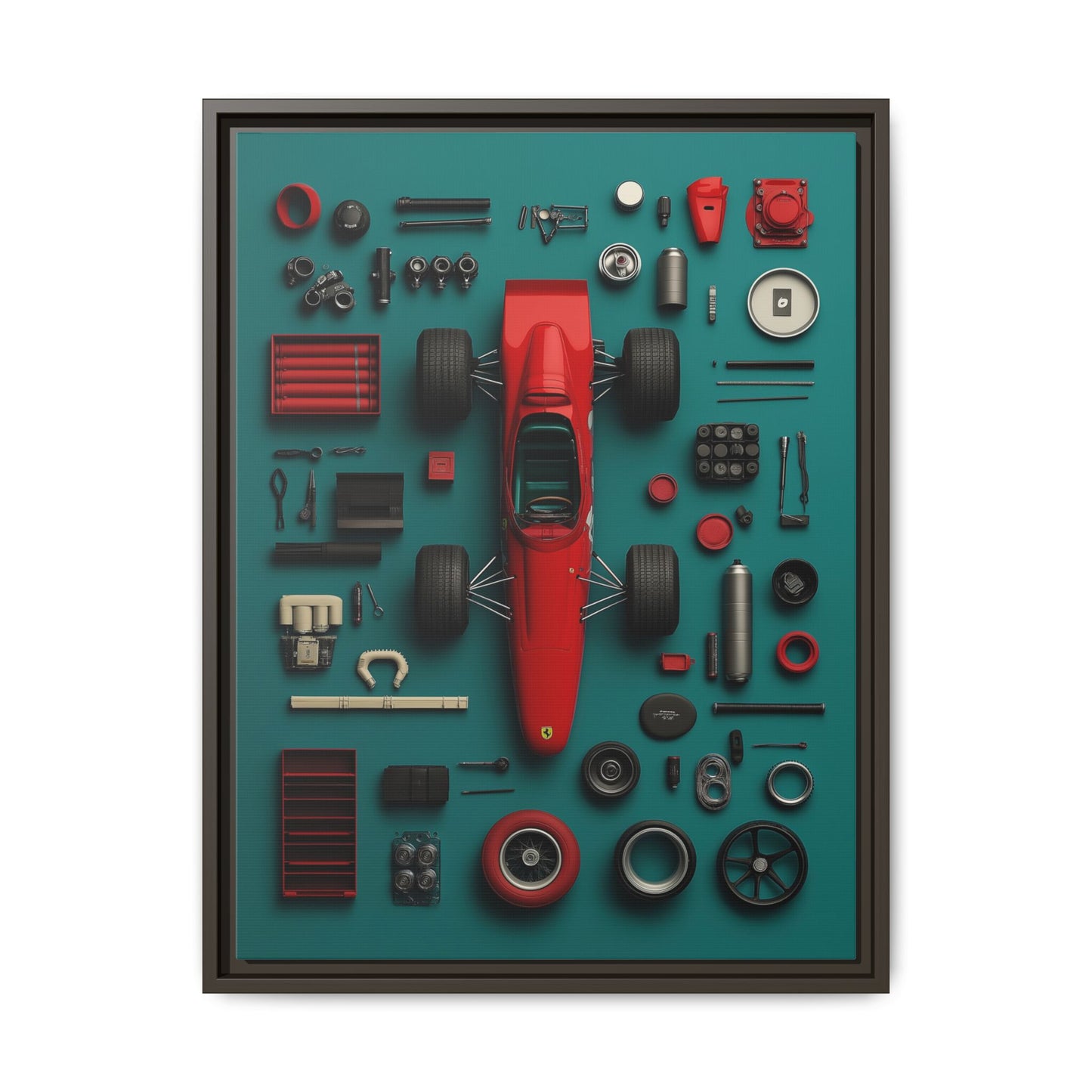 F1 Classic Framed Canvas