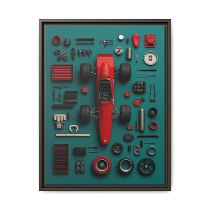 F1 Classic Framed Canvas