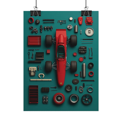 F1 Classic Van Rolled Poster