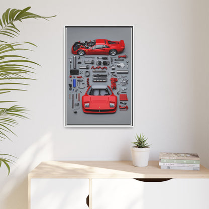 Prototype Classic Ferrari Framed Canvas