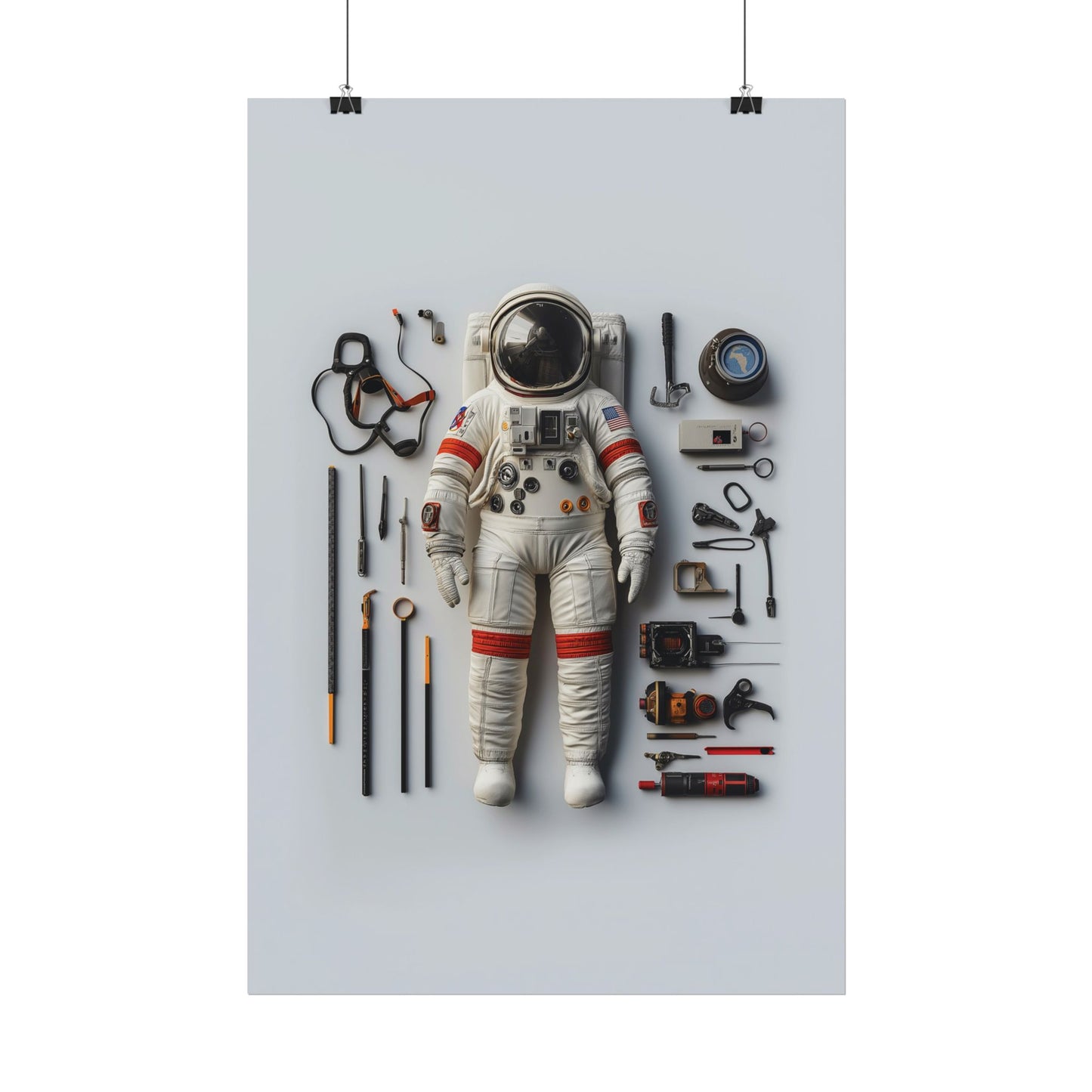 Astronaut Apollo Rolled Poster