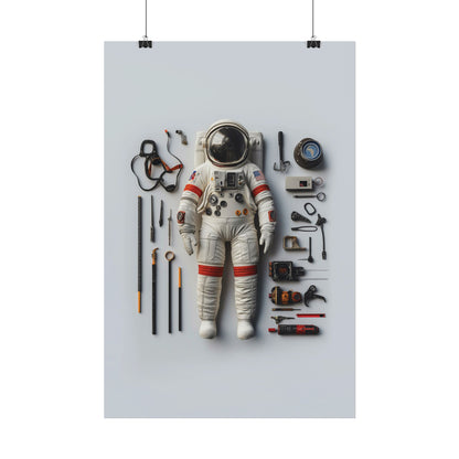 Astronaut Apollo Rolled Poster
