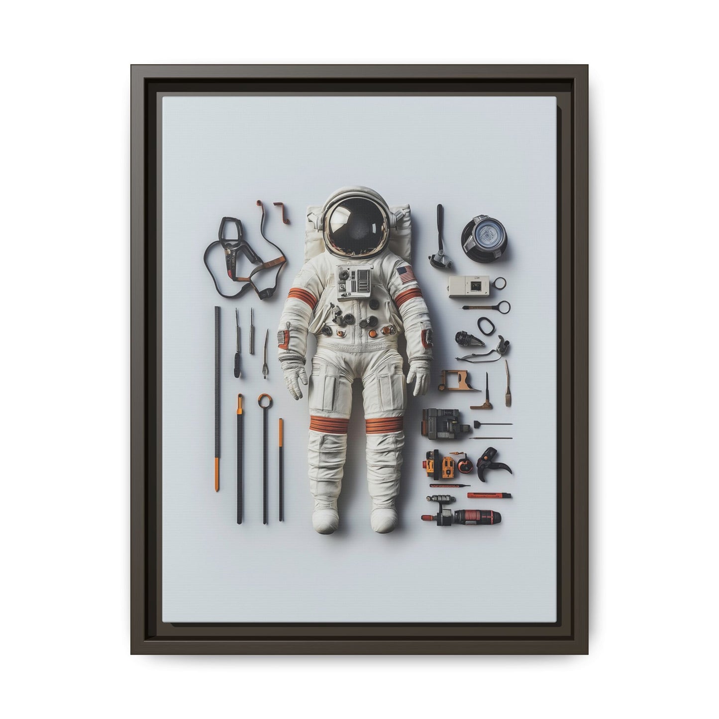 Astronaut Apollo Framed Canvas