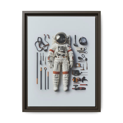 Astronaut Apollo Framed Canvas