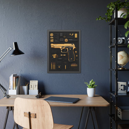 Golden 9mm Framed Poster US