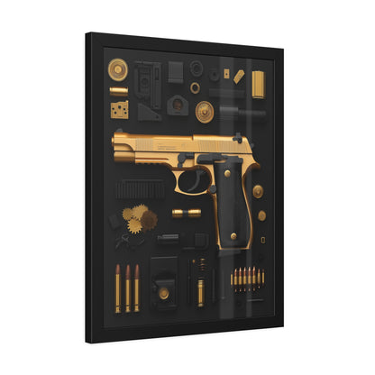 Golden 9mm Framed Poster US