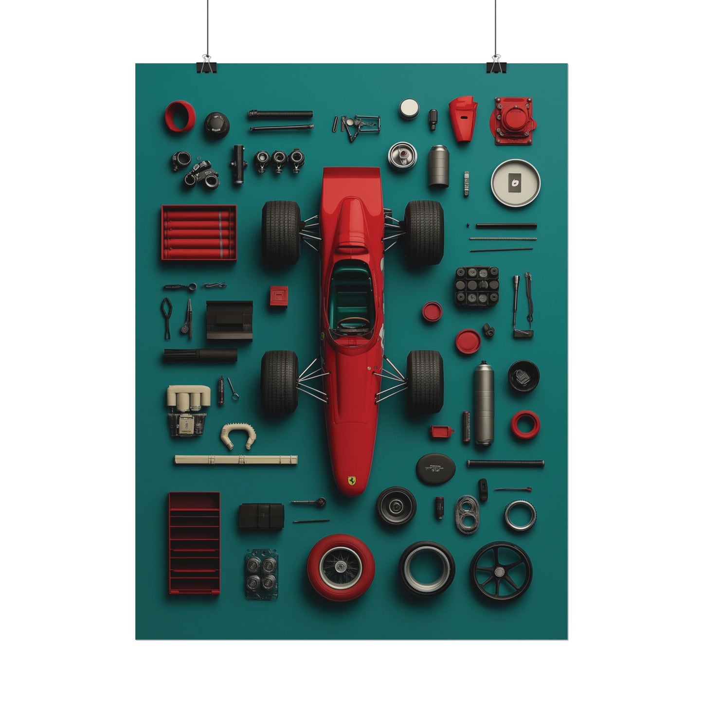 F1 Classic Van Rolled Poster