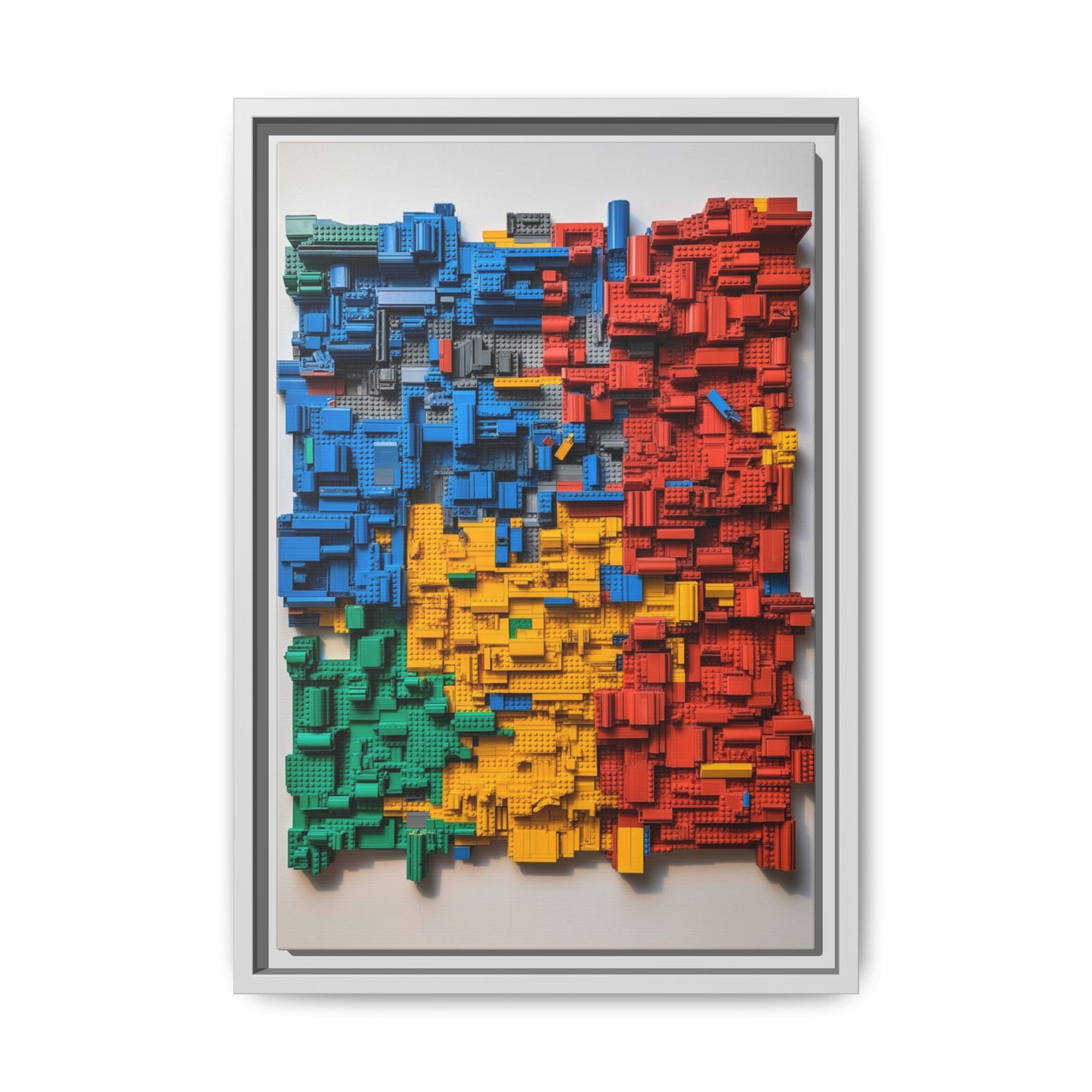 LEGO Blocks Framed Canvas