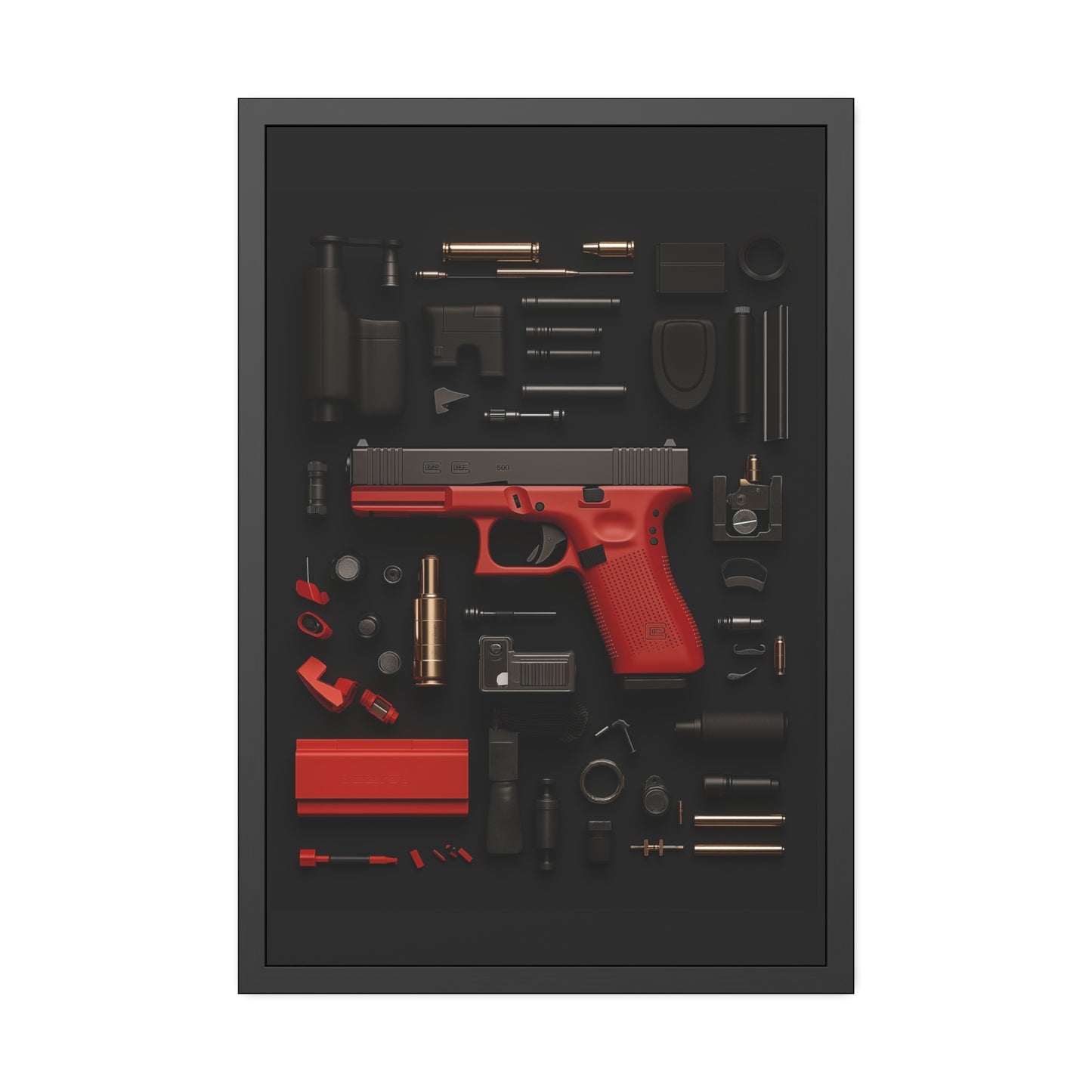 Red GunArt Framed Poster US