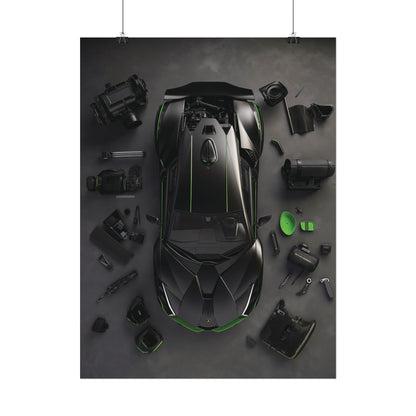 Black Lambo Rolled Poster
