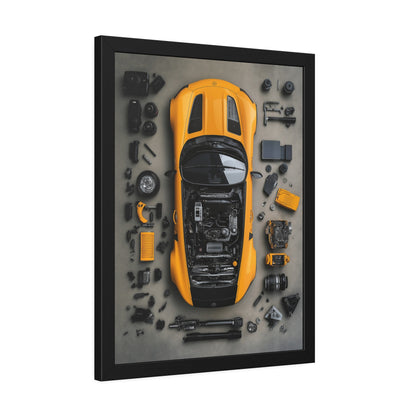 AMG GT Black Series Framed Poster US