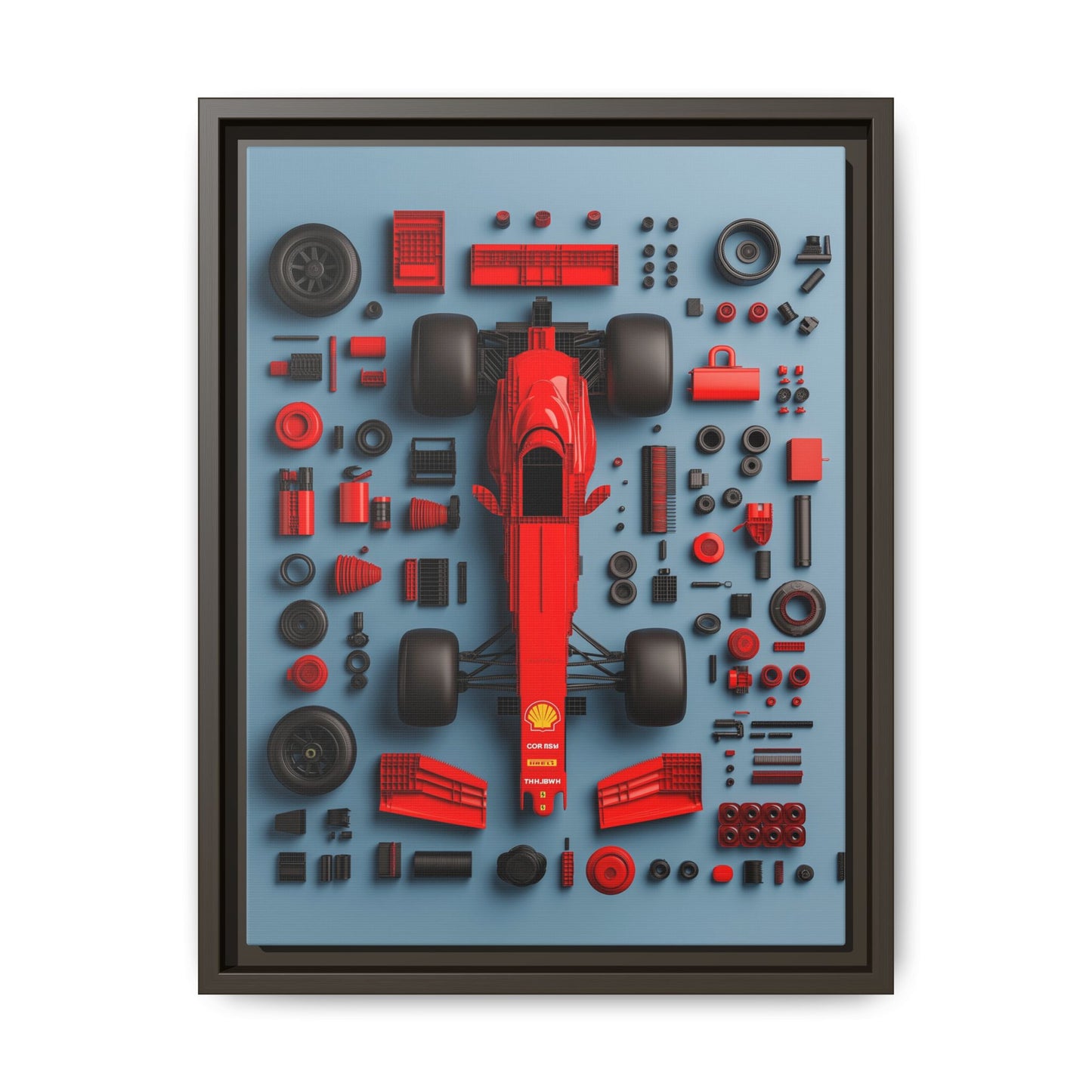 F1 Framed Canvas